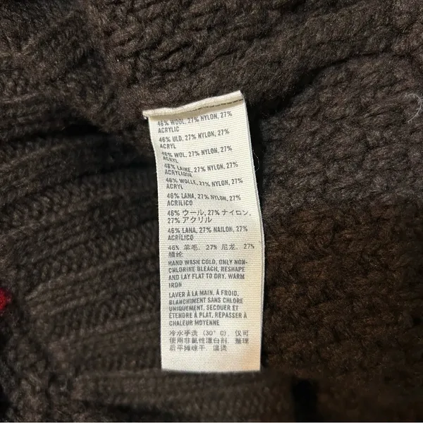 Vintage Abercrombie & Fitch Y2K Fair Isle Chunky Knit Wool Blend Sweater Vest - Image 9