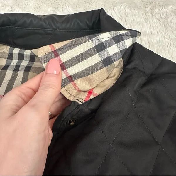 Burberry Black Quilted Jacket | See Sizing Notes - Image 7