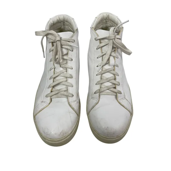 Vibram Cadence Mens White Leather Lace Up Athletic High Top Sneakers Shoes Sz 10 - Image 2
