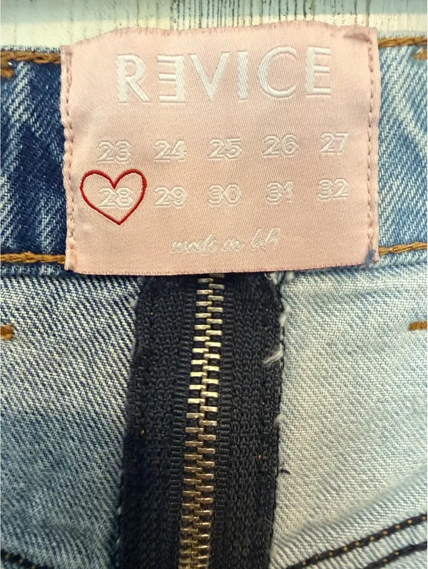 Revice Denim Women’s Size 28 Two-Tone Zip Front Skinny Jeans Y2K - Image 6