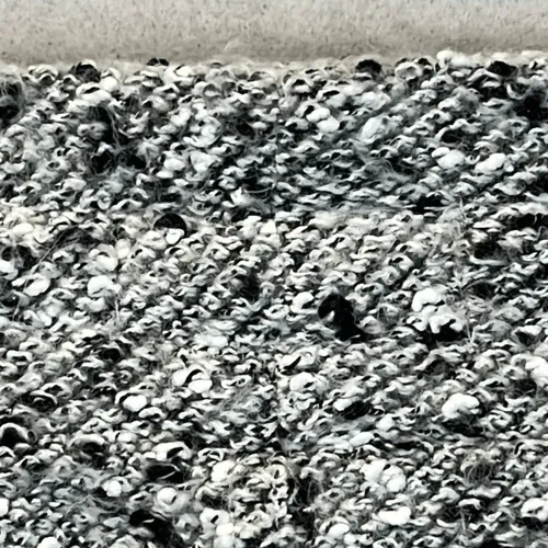 LOU GREY for LOFT Skirt Medium Black White Gray Tweed Pencil Mini‎ Drawstring - Image 12