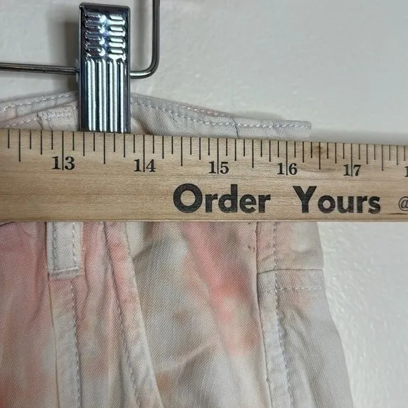 Gemma + Jane Wide Leg Pants Women's Tie Dye Pink Cream‎ Size 10 - Image 2
