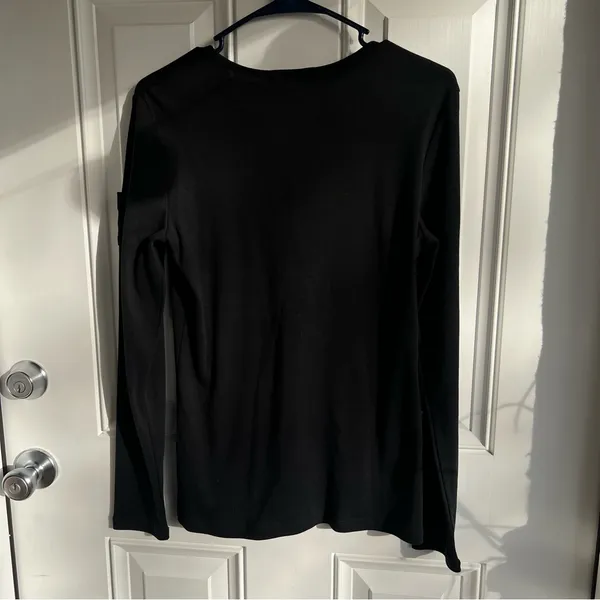 Ralph‎ Lauren Black Long Sleeve Tee size M - Image 6