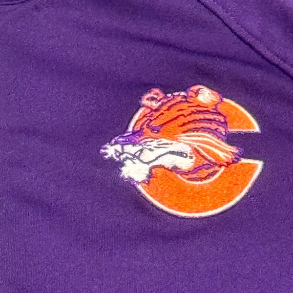 Cutter & Buck Clemson Tigers‎ Retro Purple Athletic DryTec Top Sz XS - Image 4