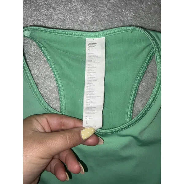 fabletics green sports bra L - Image 4