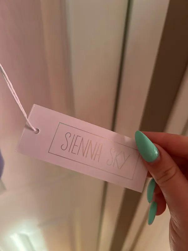Sienna Sky light blue bow top - Image 2