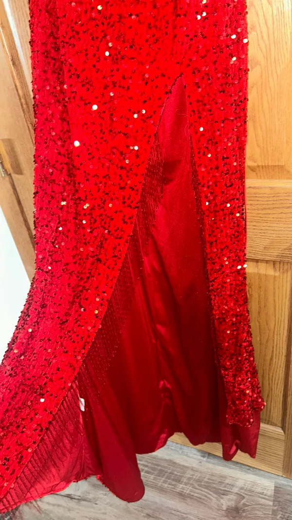 Zapaka Prom Dress Red Size 4 - Image 5