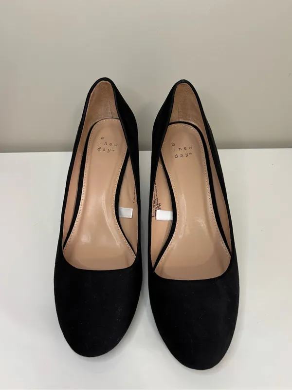 A New Day Classic Suede Wedge Heels - Image 2