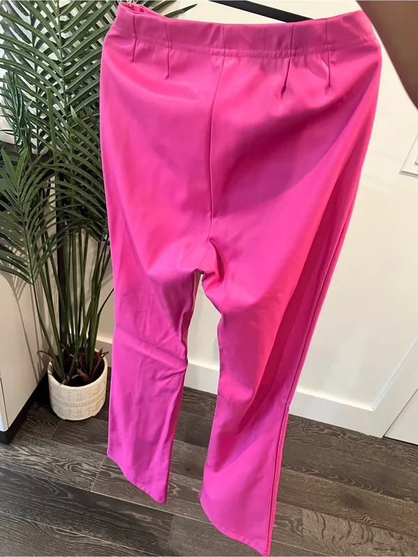 Hot Pink Satin Pants - Image 4