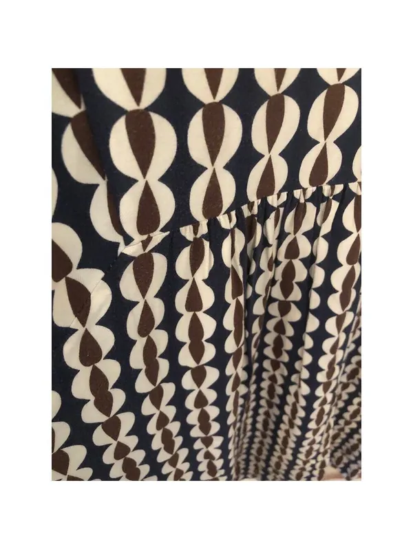 Boden EUC Women's Geometric Print Scoop Neck Dress Size 8L - Image 6