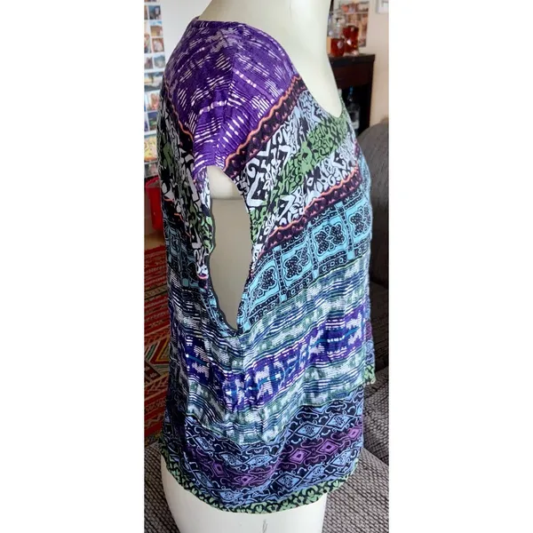 CAbi, Slvlss Multi—Color Top, Sz M - Image 2