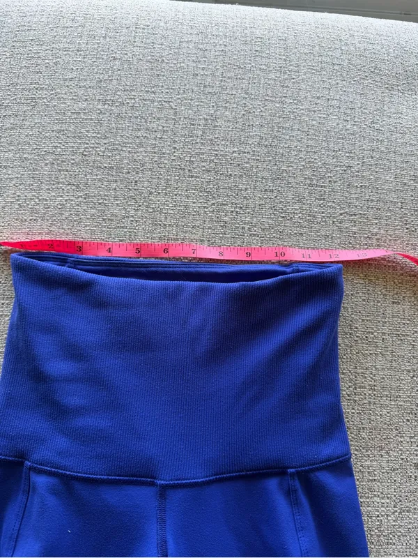 Karma‎ Athletics High-Rise Ribbed Cuff Leggings Blue - XS - Image 4