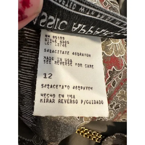 Classic Apparel‎ Vintage Layered Tunic Jacket Eclectic Grandpa Boho Earthy Sz 12 - Image 6