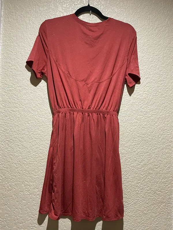 Lululemon Unwind Your Mind Dress Brick Rose White speckles Size 8? - Image 5