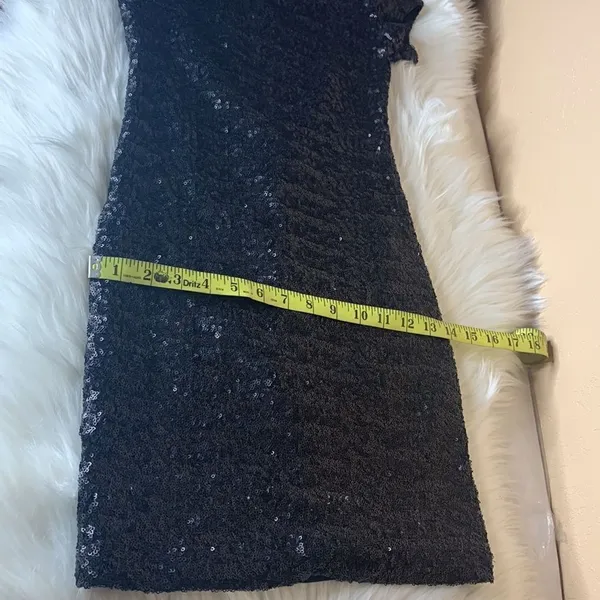 Free People Backstage Fever Black Sequin Mini Dress Size XXS - Image 11