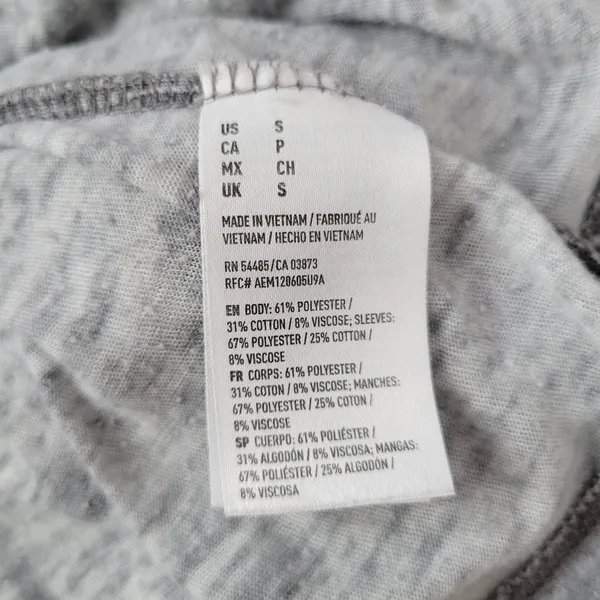 American Eagle Outfitters Women‎ Gray Black Favorite T Shirt Size S - Image 7