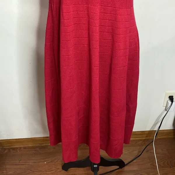 Torrid Mini Sweater Skater Dress in red size 2X - Image 9
