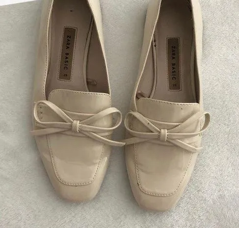ZARA Loafers…Size: 38/8…Color: Cream/Beige - Image 3