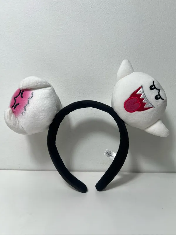Super Nintendo World Universal Studios Japan Mario Boo Ghost Plush Headband Ears - Image 2