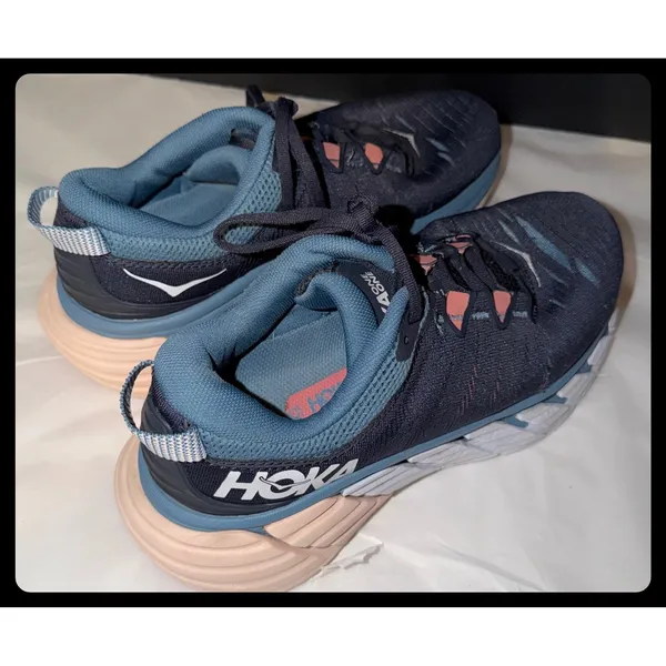 Hoka Gaviota 3 Women 8 Blue Pink Stability Running Shoes Sneaker 1113521 OBRS - Image 2