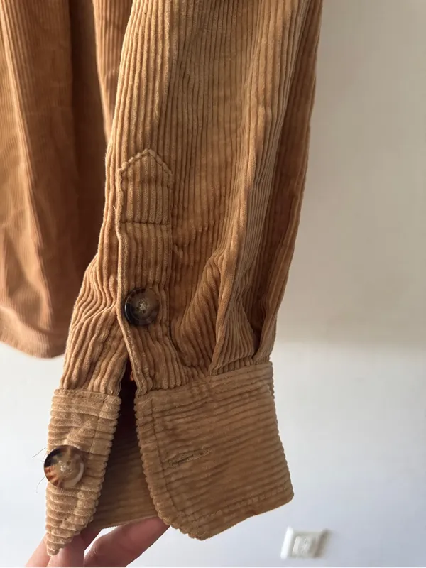 Madewell Brown Corduroy Kentwood Oversized Button Down Shirt-Jacket‎ - Image 4
