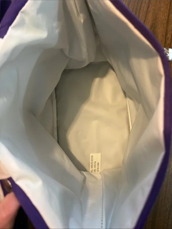NEW JOY Deluxe Insulated Lunch Cooler Tote Bag Purple - Image 4