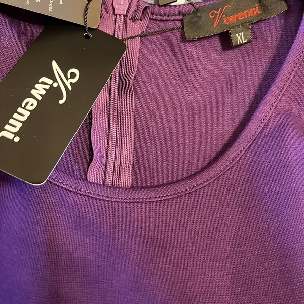 Viwenni Purple Dress NWT Size XL - Image 6