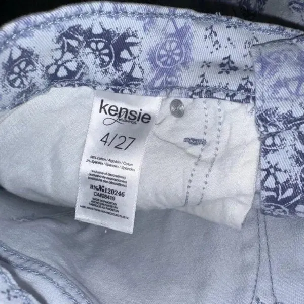 Kensie Patchwork Blue Combo Jeans High rise size 4 / 27 - Image 9