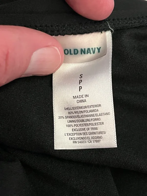 Old Navy Women’s Small Deep V-Neck Tie Back Black Halter One-Piece Swimsuit - Image 5