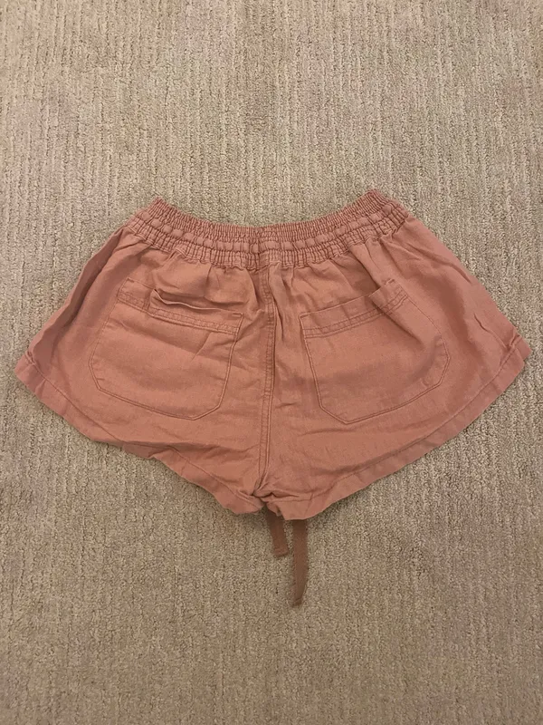 Altar'd State Pink Shorts Linen Essential - Image 3
