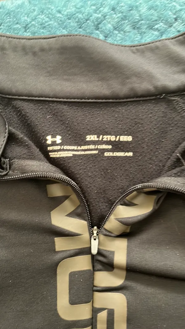 Under Armour Black Pullover Half-Zip Fitted Women’s ColdGear 2xl  - Image 4