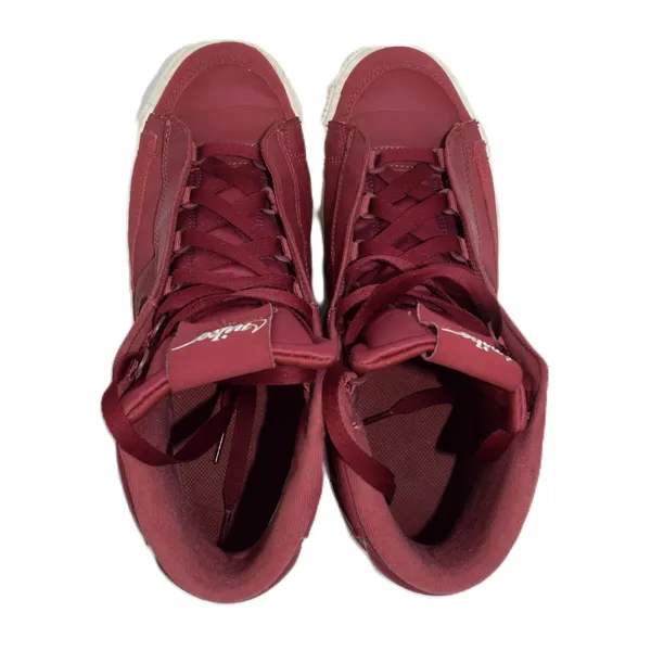 Nike Blazer Mid Rebel Women 7.5 Burgundy Wine Good High Top Zip BQ4022-602‎ - Image 5