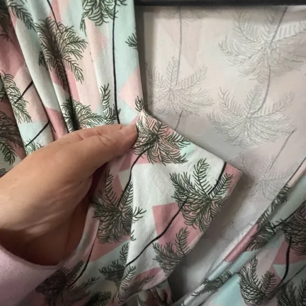 JV Joan Vass size L palm  print robe. - Image 4