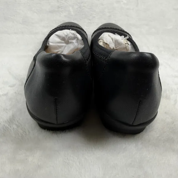 Clarks‎ Sara Bay Black Leather Ballet Flats Ultimate Comfort Round Toe Shoes 8M - Image 10