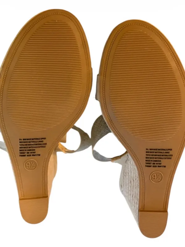 A New Day Women's Beige Anna Clear Strap Slide Sandals Size 9 1/2 NWT - Image 5