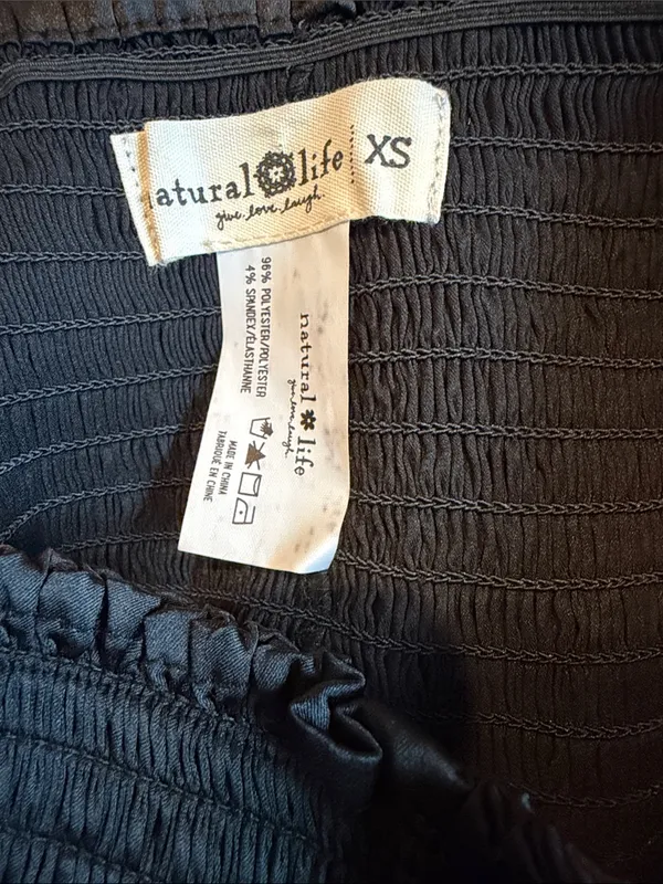 NATURAL LIFE silky black shorts - Image 4