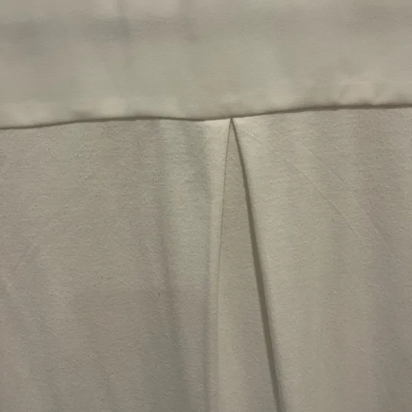 Kenneth Cole White Roll Tab Sleeve Mixed Media Relaxed Blouse - Image 7