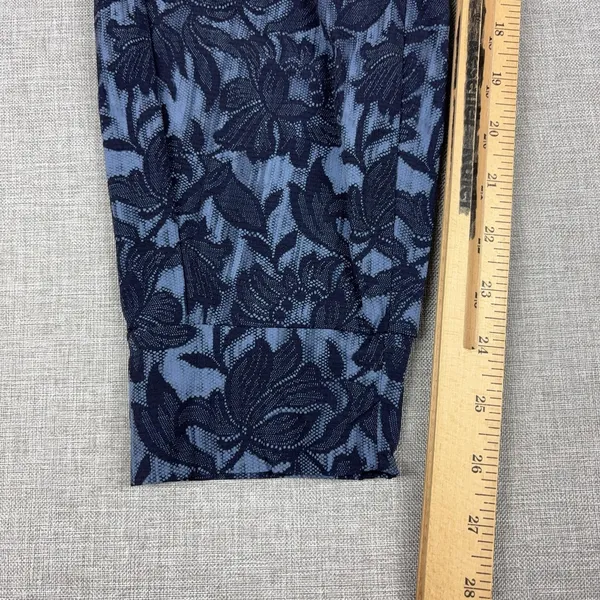 Athleta Trekkie North Jogger Pants Womens Size 6 Blue Floral Hiking Travel Nylon - Image 5