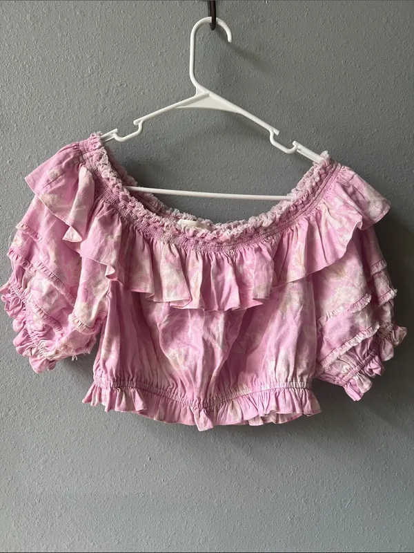 LoveShackFancy Audrille crop top - Image 2