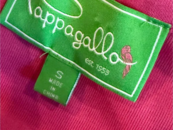 Peck & Peck Women’s Small Hot Pink Sleeveless Polo Shirt Gold Logo Golf Preppy - Image 6