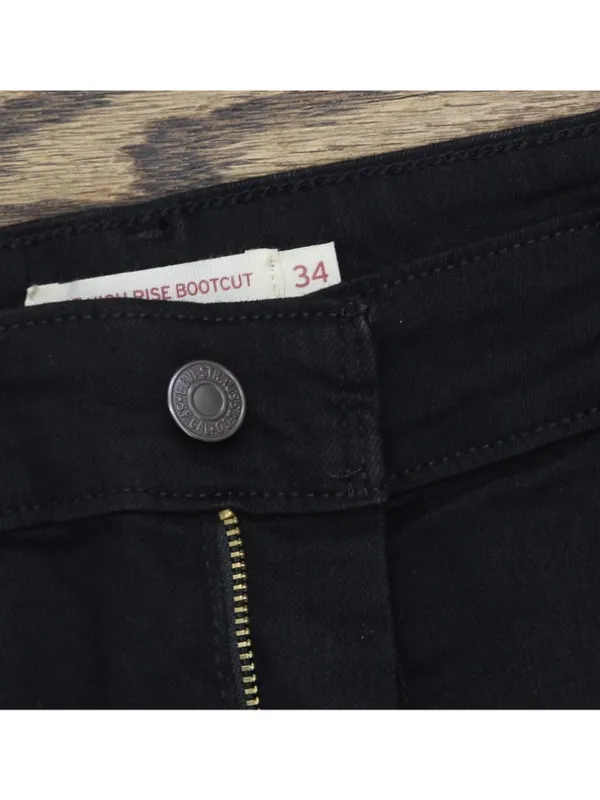NWT Levi's 725 High Rise Stretch Bootcut Jeans 92911670 Soft Black 34 - Image 8