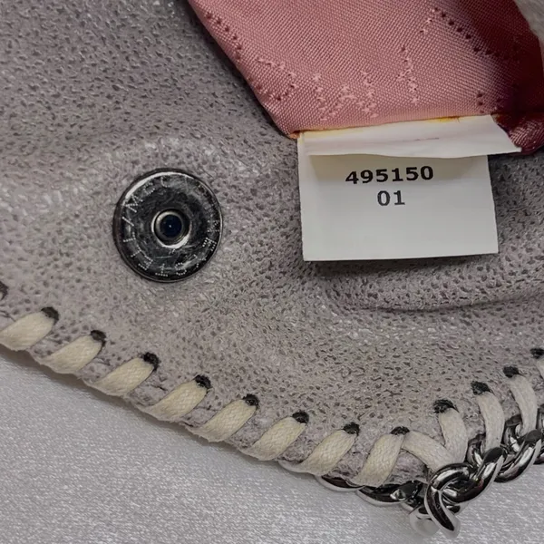 Authentic Stella McCartney Falabella Mini Tote in classic grey - Image 8