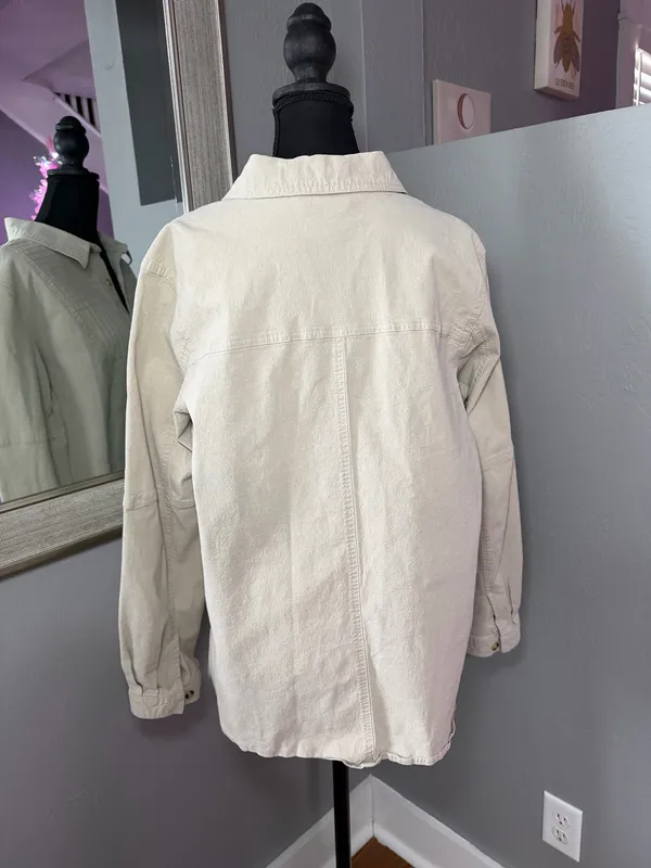 Denim & Co White Button Down Shirt Size 1X.  - Image 2