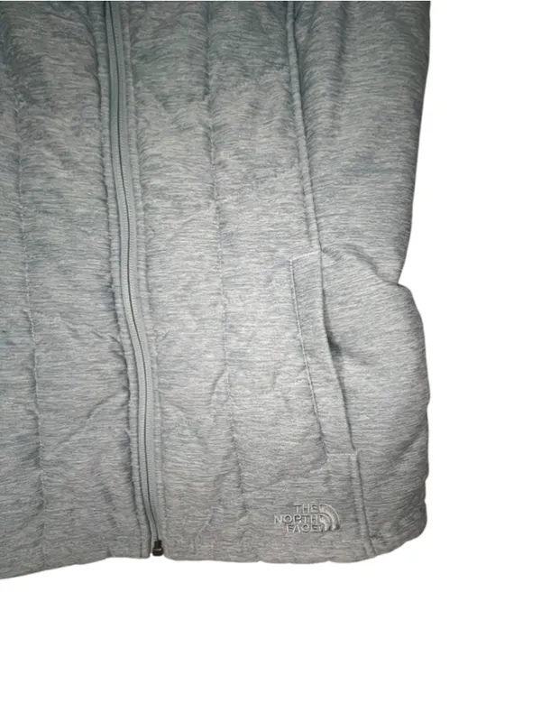 The North Face Light Blue Quilted Insulated Full Zip Up Winter Vest - Image 2