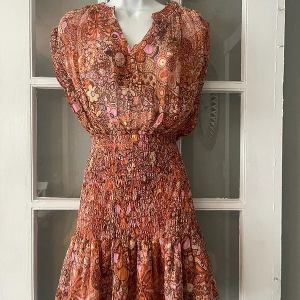 A.L.C.‎ Carly Silk Floral Mini Dress - Image 12