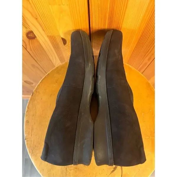 Clarks Women's Aubria Fay Slip On Size 9 Black Nubuck Shoe - Image 6