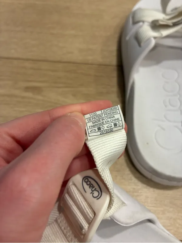 Chacos Women’s Chillos Slide White Lightweight Sport Performance Size 11 - Image 9