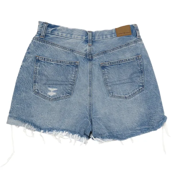 American Eagle Curvy Mom Short Ripped Jean Shorts Cut Off Denim Shorts Size 2 - Image 4