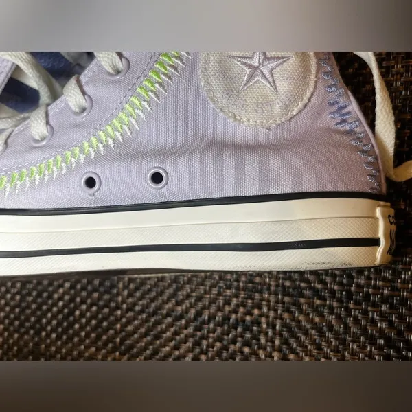 Converse Chuck Taylor All Star Vapor High Top Lavender Green A06010C Size 8 - Image 9