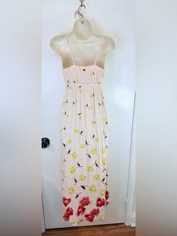 Billabong Women’s M Pink Floral Maxi Dress - Image 8